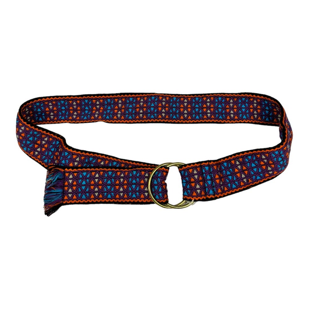 Vintage Woven Tapestry Geometric Boho Belt OS The Orange Flower Wickford RI